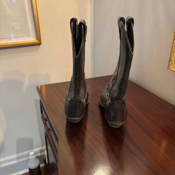 Black Size 7 Cowboy Boots - Picture 3 of 3